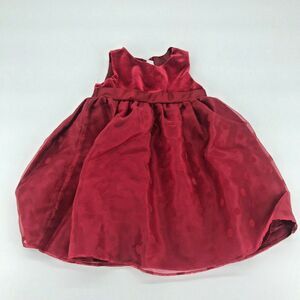 Youngland Girl Red Holiday Dress Size18M